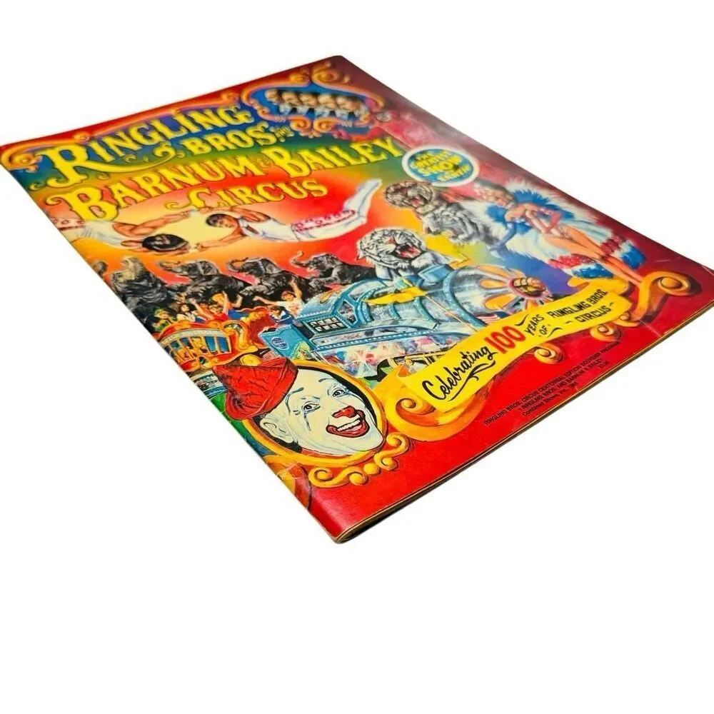 1985 Ringling Bros Barnum & Bailey Circus 100 Yr Souvenir Program